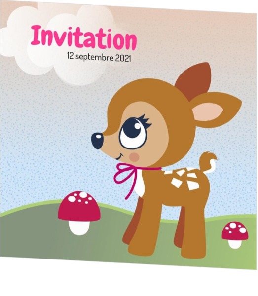 Invitation - Petit cerf 11432710F