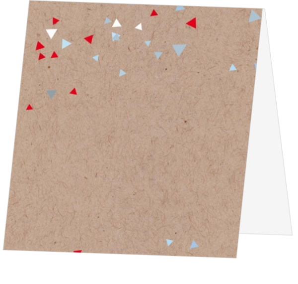 Carton de table de look kraft avec de joyeux confettis 157537F