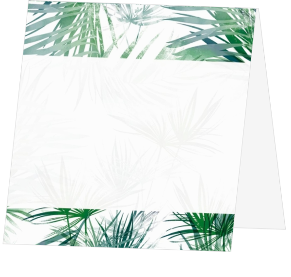 Carton de table cool au design de jungle verte 157554F