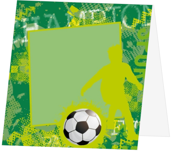 Carton de table vert pour les véritables amateurs de football 157553F