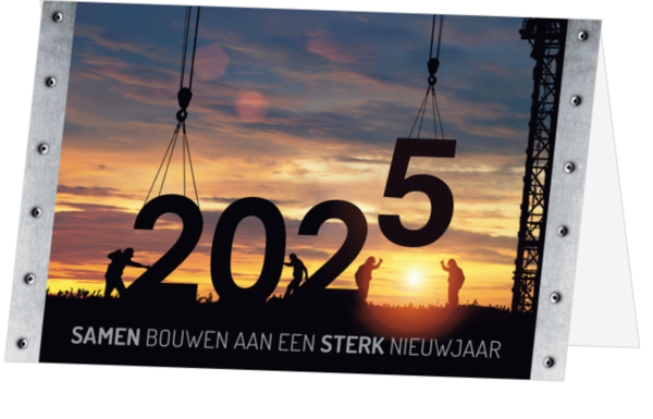 Kerstkaart - Bouwen aan een sterk 2025