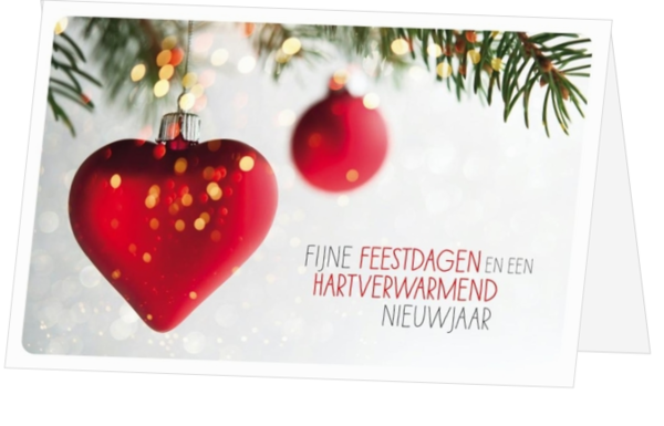 Kerstkaart - Hartverwarmend Nieuwjaar