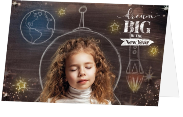 Kerstkaart - Dream Big