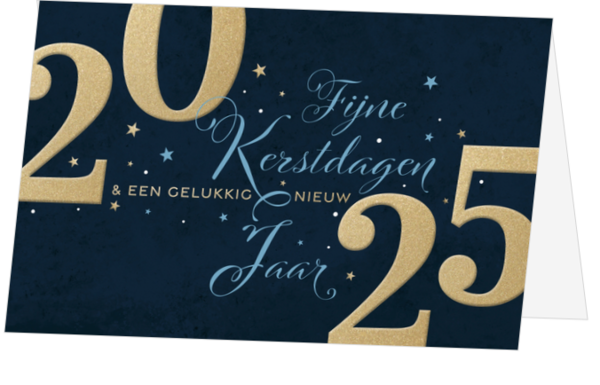 Kerstkaart - 2024 Typografisch ontwerp