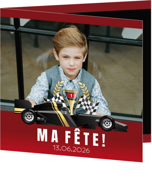 Porte-photo de communion Aaron - Automobile de course