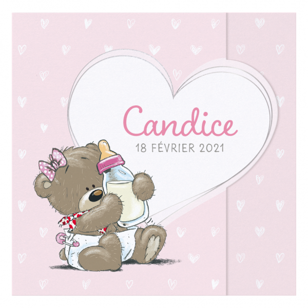 Faire-part de naissance Candice - Petit ours