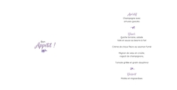 Communion Menu Charlotte   Croix violet Intérieur