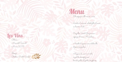 Carte Menu Communion 1580024F Intérieur