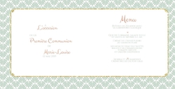 Carte Menu Communion 1580284F Intérieur