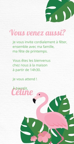 Invitation Communion 1580107F Verso