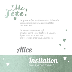 Invitation Communion 1591102F Verso