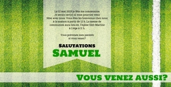 Communion Invitation Thomas   Terrain de football Verso