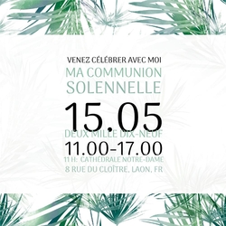 Invitation cool au design de jungle verte 157654F Verso