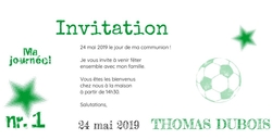 Invitation cool pour amateurs de sports 157745F Verso