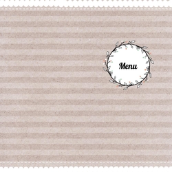 Menu   Beau design 1580364F Verso/Recto