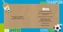 Menu communion   thème football bleu 164430BFA Intérieur