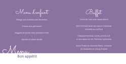 Menu communion   typographique 164429BFA Intérieur