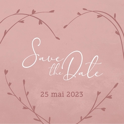 Save the Date   Coeur de branches Recto