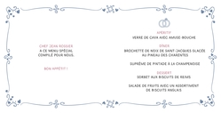 Menu de mariage   Couple heureux Intérieur