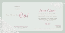 Faire part de mariage   Lovebirds 2 Intérieur