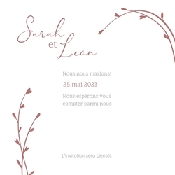 Save the Date   Coeur de branches Verso