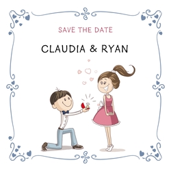 Save the Date   Demande en mariage Recto