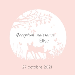 Carte de réception de naissance   Animaux mignons 31703310BF Recto