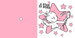 Faire part de naissance   A star is born 117011F Verso/Recto