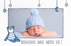 Faire part naissance   Petit ourson 318006F Recto