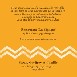 Invitation   Adorable renardeau 11406610F Verso