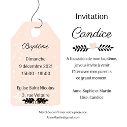 Invitation   Coeur subtil 11424110F Verso