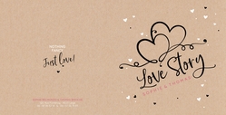 Faire part de mariage   Love Story Verso/Recto