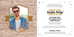 Invitation   Étoiles et bois Intérieur