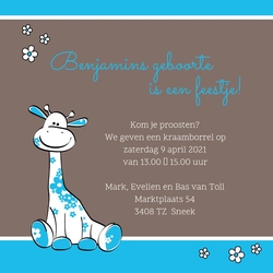 Blauwe giraffe 11409910 Achterkant