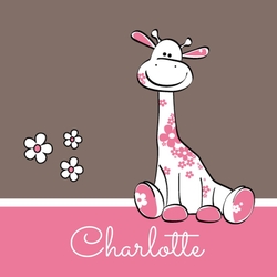 Charlotte   Roze giraffe Voorkant