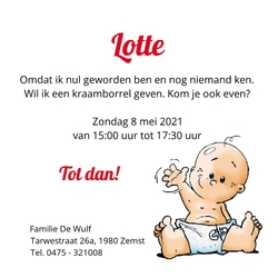 Zwaaiende baby 11431110 Voorkant